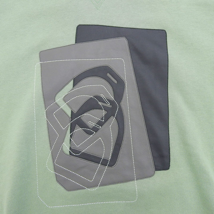 Pristine HERMES hoodie ETRIERS DECALES green cotton mens XS