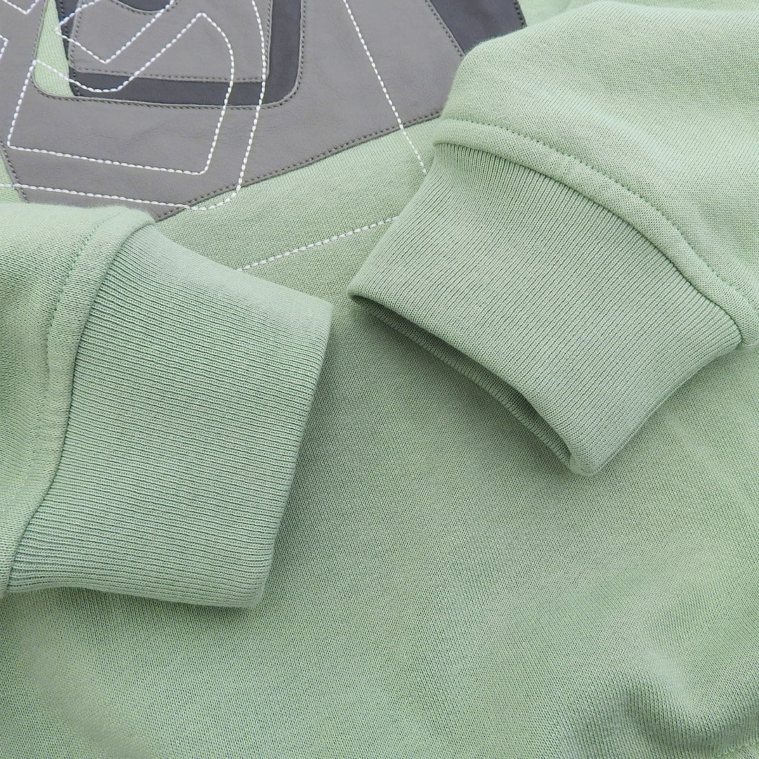 Pristine HERMES hoodie ETRIERS DECALES green cotton mens XS