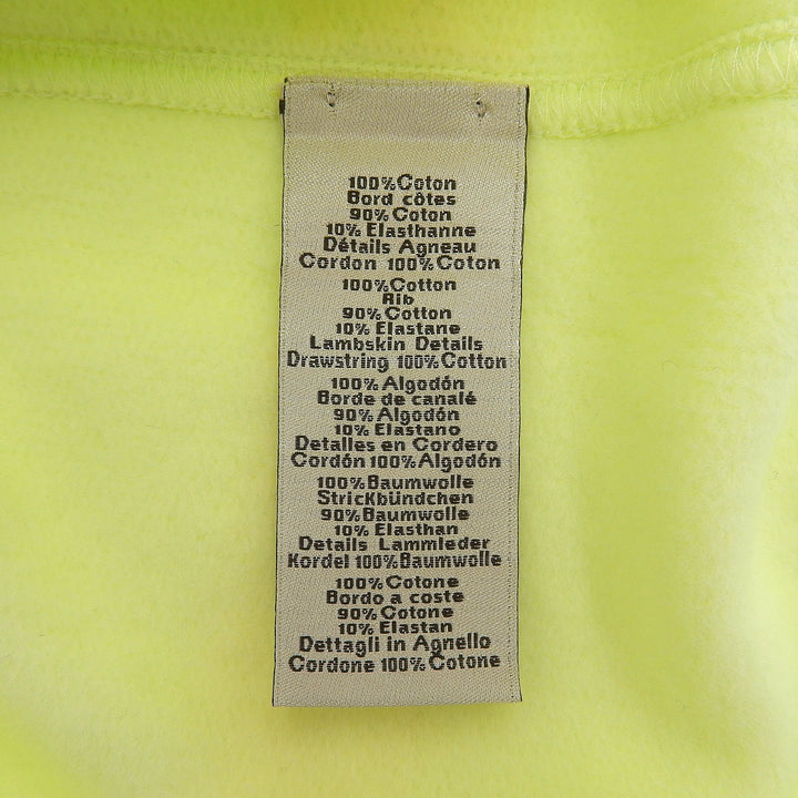 Pristine HERMES hoodie Chevaux en Symetrie Lime yellow cotton mens S