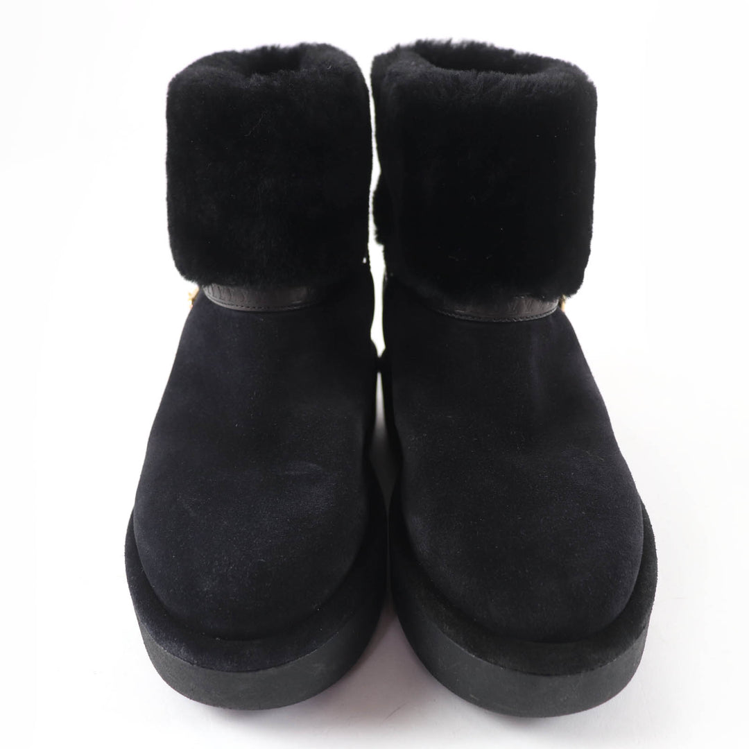 Excellent LOUIS VUITTON short boots Aspen Line Belt-design sheepskin boots 37.5
