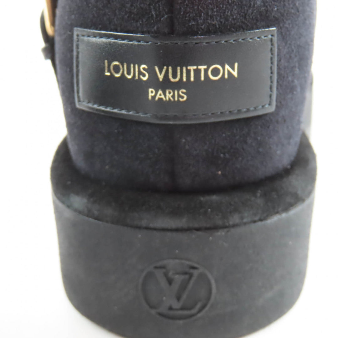 Excellent LOUIS VUITTON short boots Aspen Line Belt-design sheepskin boots 37.5