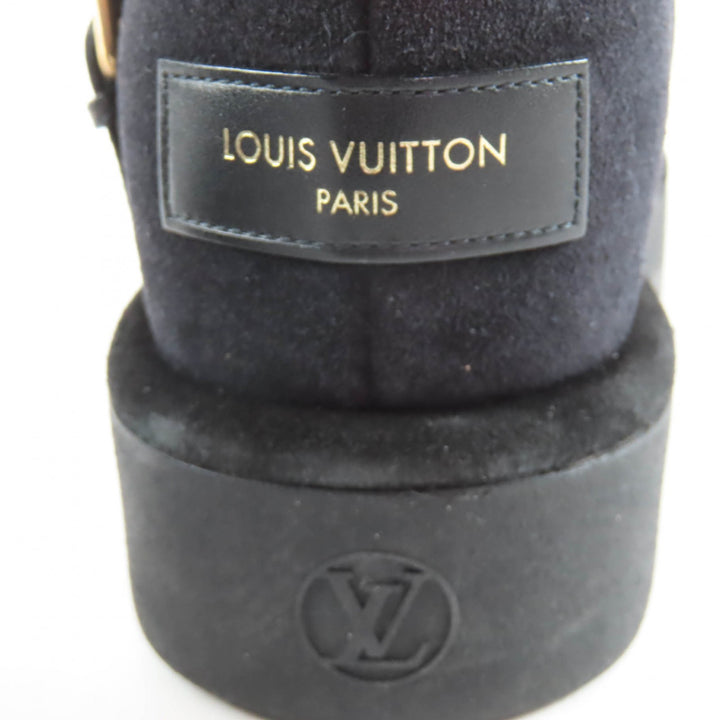 Excellent LOUIS VUITTON short boots Aspen Line Belt-design sheepskin boots 37.5
