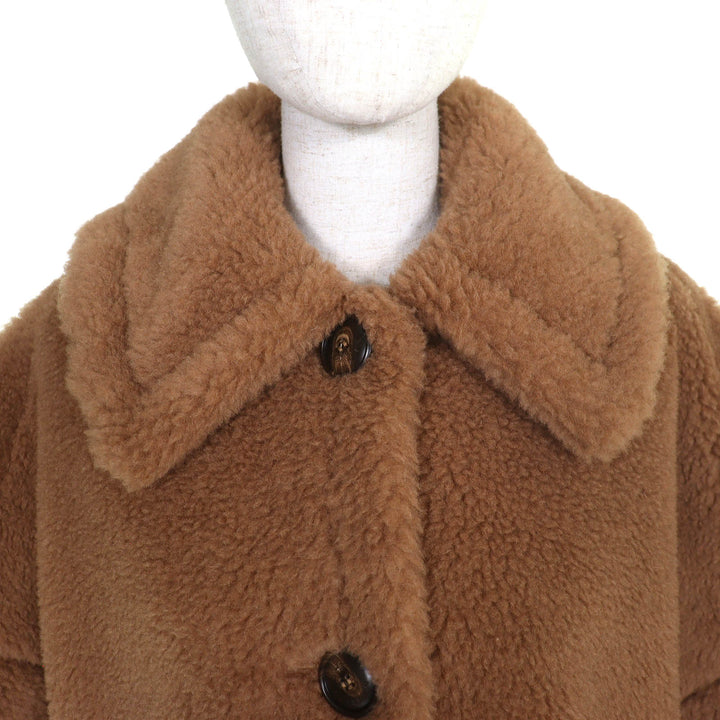 Pristine Max Mara poncho Teddy bear White tag, cape Brown Camel 2524736026