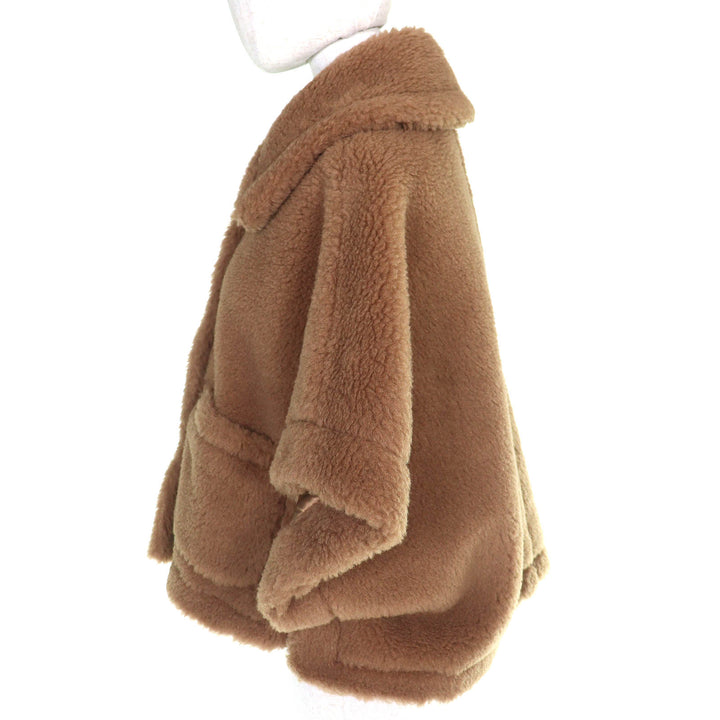 Pristine Max Mara poncho Teddy bear White tag, cape Brown Camel 2524736026
