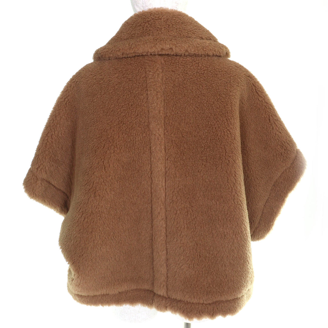 Pristine Max Mara poncho Teddy bear White tag, cape Brown Camel 2524736026