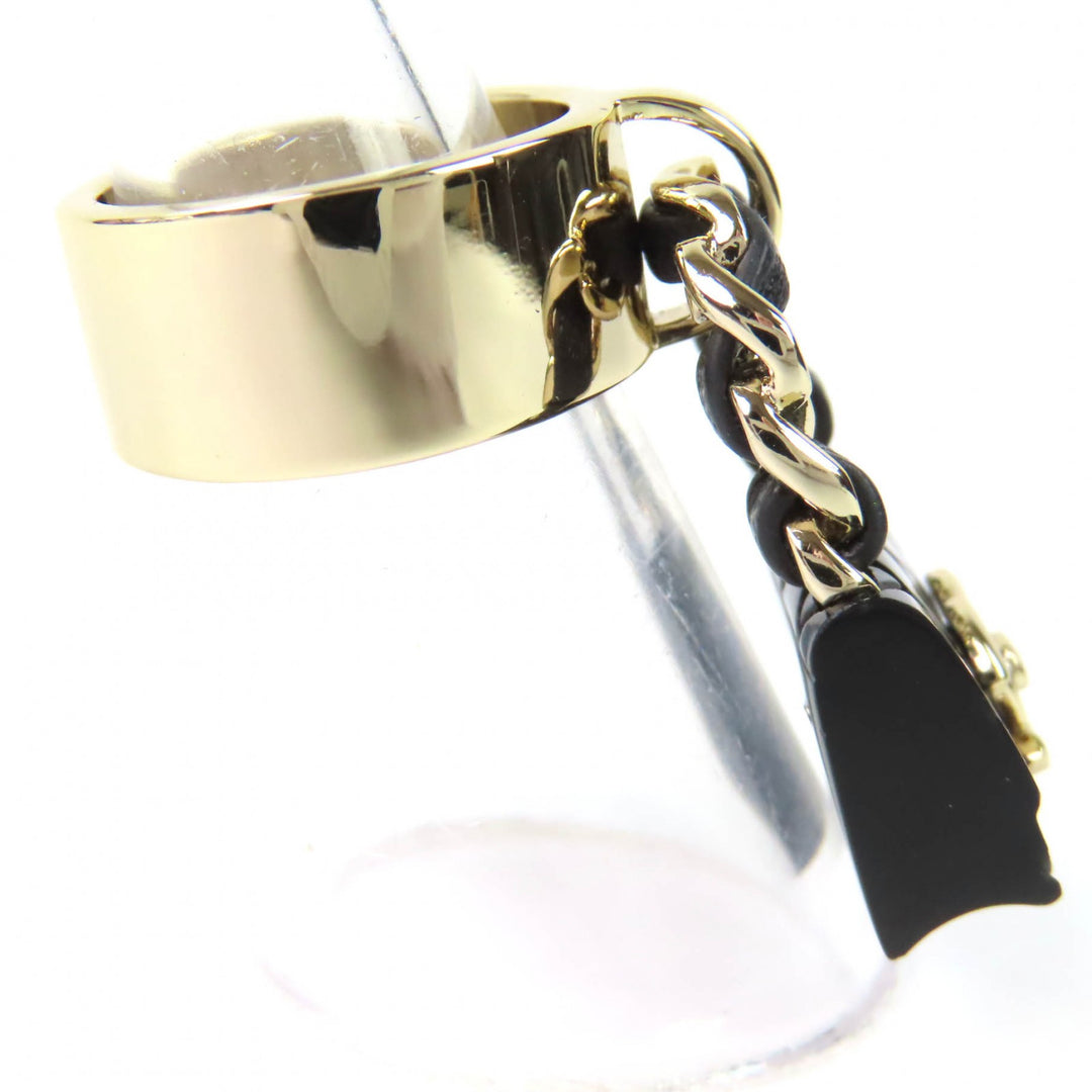 Great CHANEL Ring COCO Mark Matelasse Bag Charm gold Women ABA014 B23C