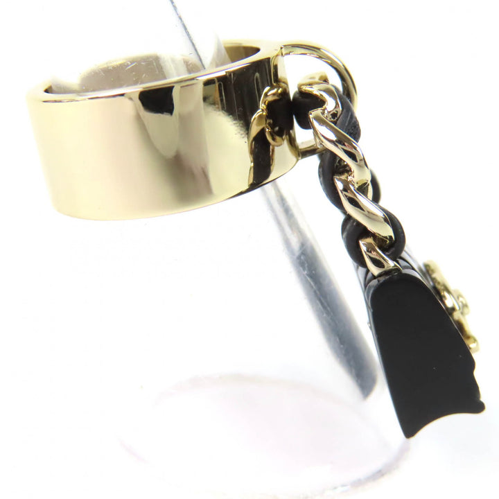 Great CHANEL Ring COCO Mark Matelasse Bag Charm gold Women ABA014 B23C