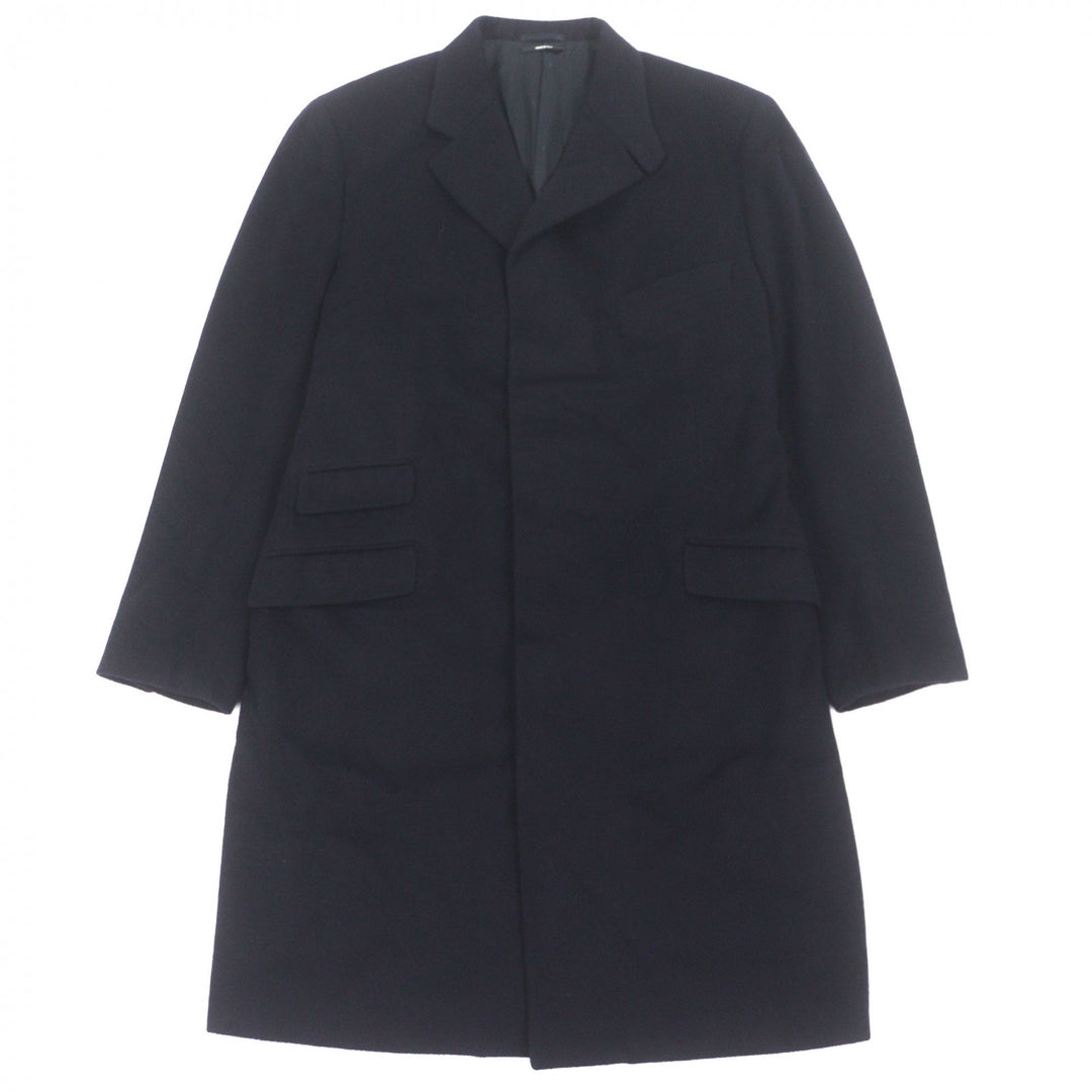 Pristine HERMES Chester coat Navy cashmere mens 58