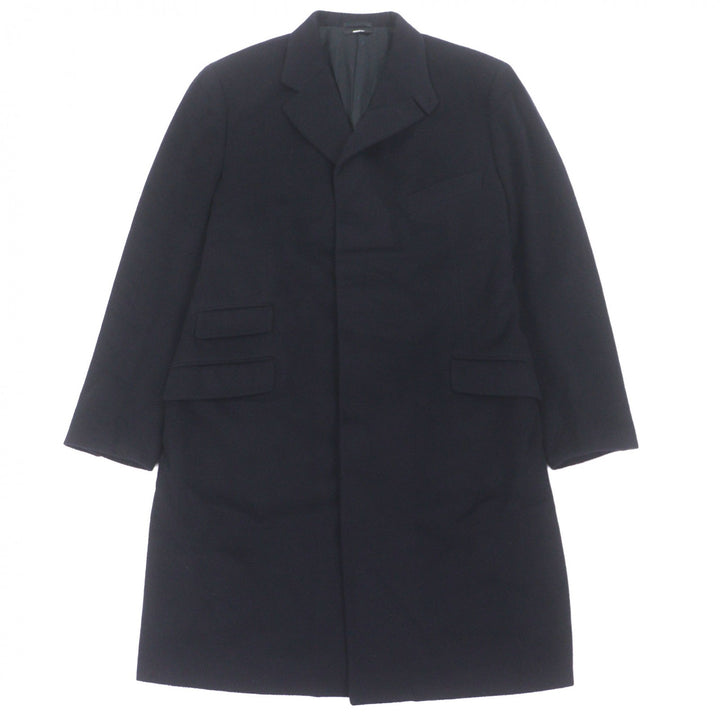 Pristine HERMES Chester coat Navy cashmere mens 58