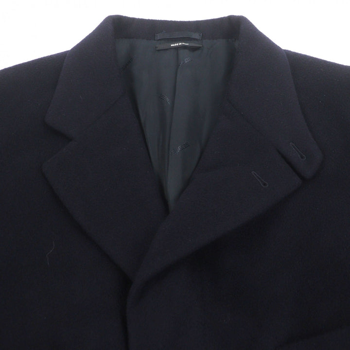 Pristine HERMES Chester coat Navy cashmere mens 58