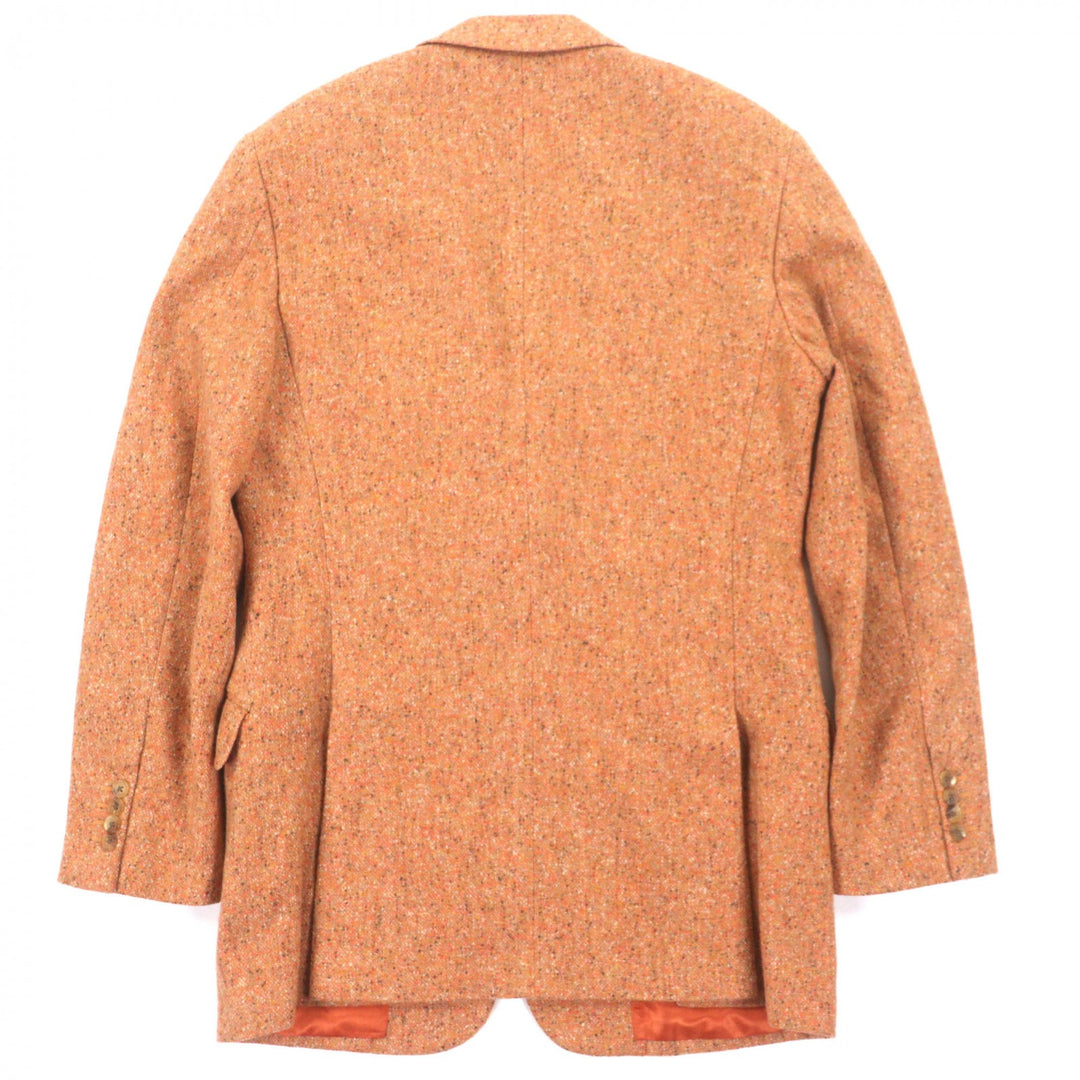 Great HERMES tailored jacket Orange cashmere mens 48