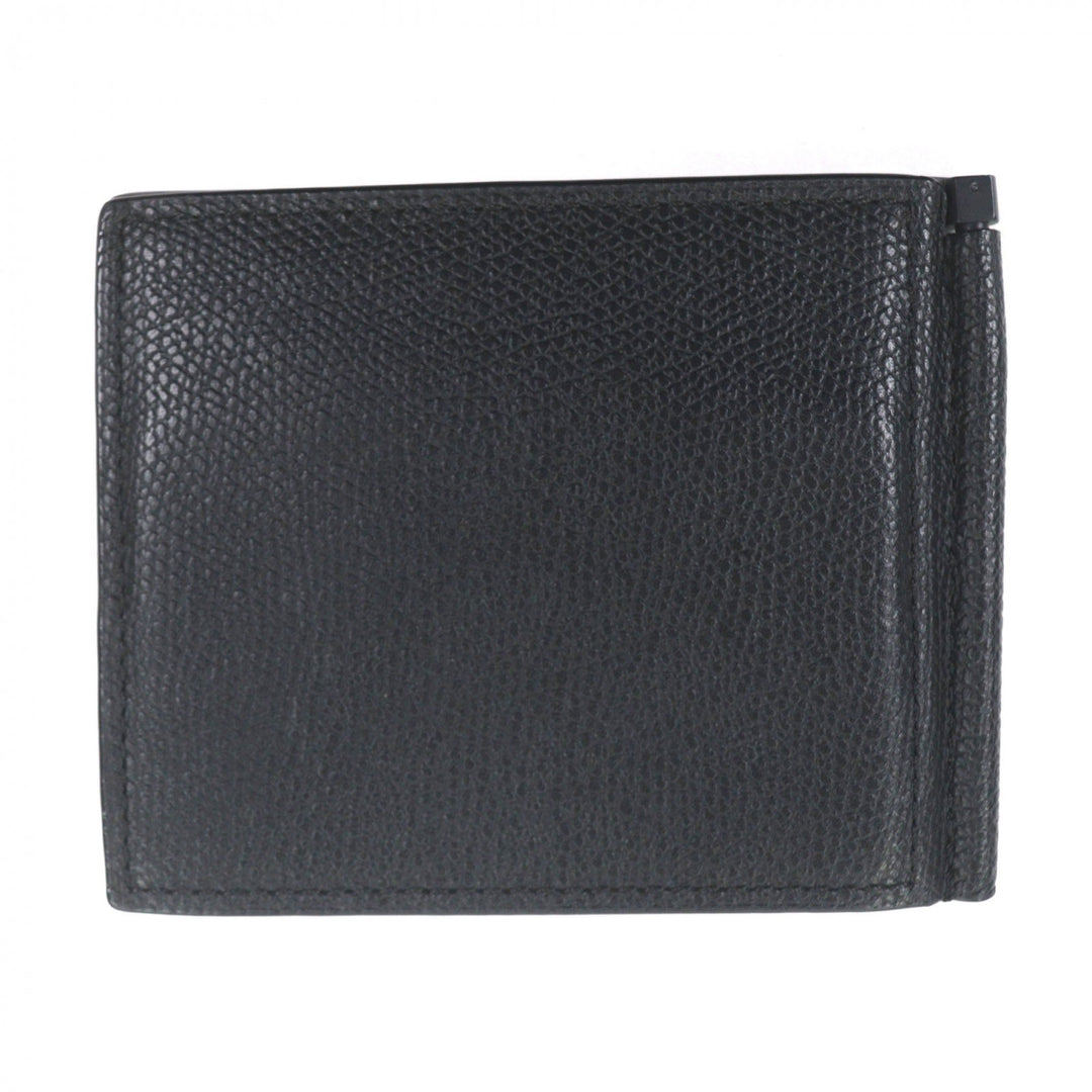 Excellent Valextra Card Case black leather mens SGDR0080028LRDWG99