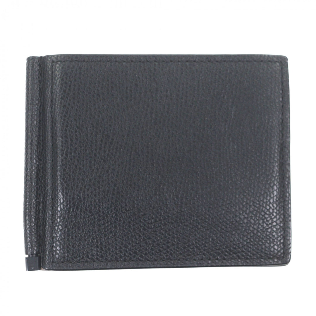 Excellent Valextra Card Case black leather mens SGDR0080028LRDWG99