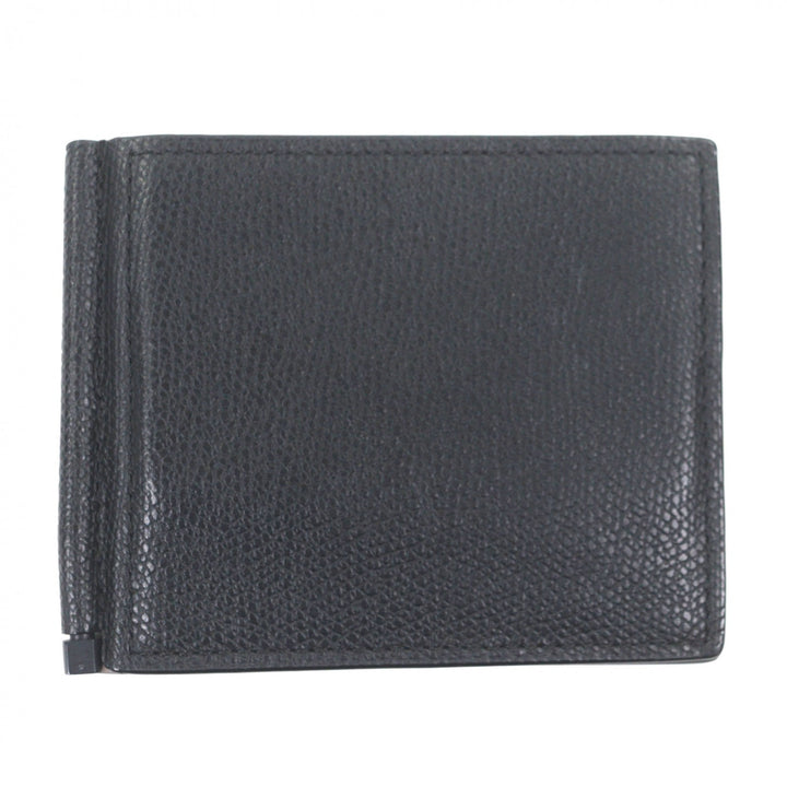 Excellent Valextra Card Case black leather mens SGDR0080028LRDWG99