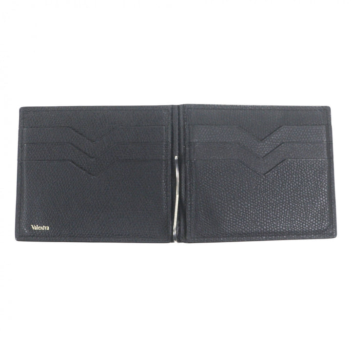 Excellent Valextra Card Case black leather mens SGDR0080028LRDWG99