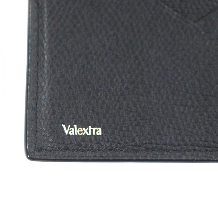 Excellent Valextra Card Case black leather mens SGDR0080028LRDWG99