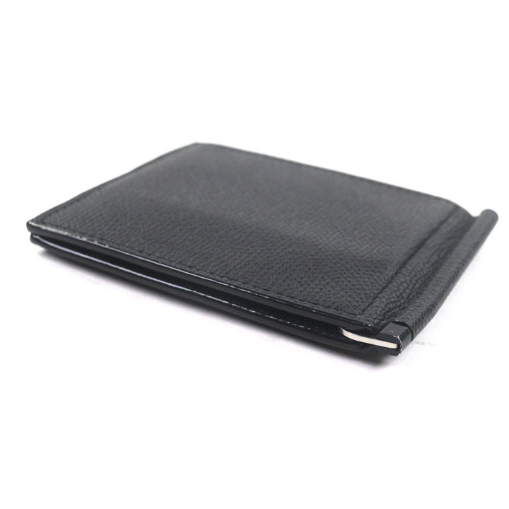 Excellent Valextra Card Case black leather mens SGDR0080028LRDWG99