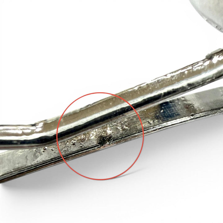 Excellent CHANEL hairpin COCO Mark Silver Women 00T