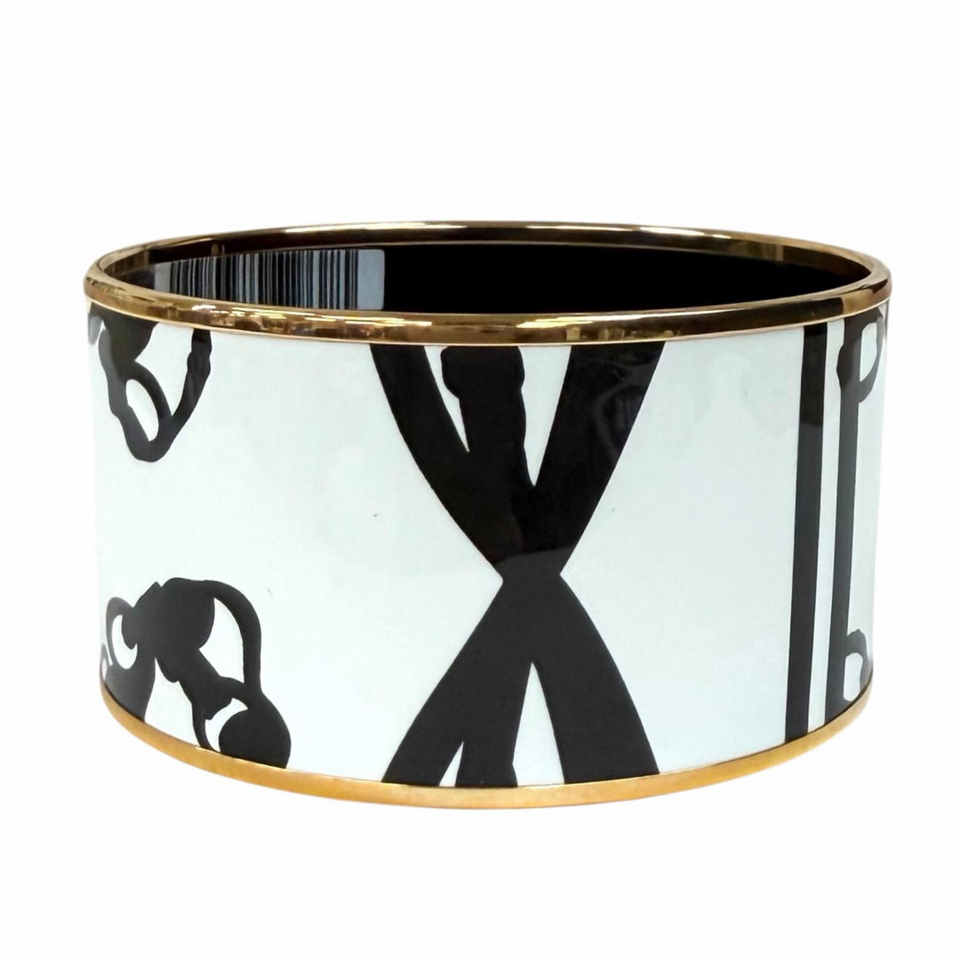 Pristine HERMES Bangle BRIDES DE GALA TATTOO white Women XL H152793FO48
