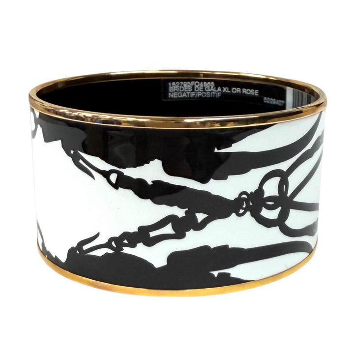 Pristine HERMES Bangle BRIDES DE GALA TATTOO white Women XL H152793FO48
