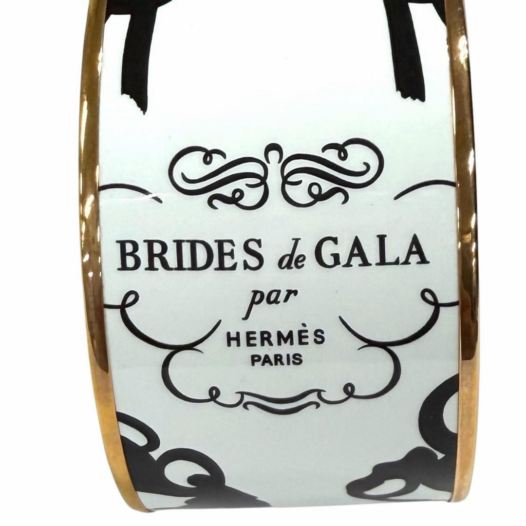 Pristine HERMES Bangle BRIDES DE GALA TATTOO white Women XL H152793FO48