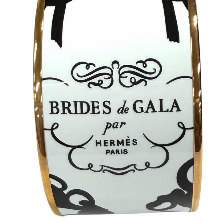 Pristine HERMES Bangle BRIDES DE GALA TATTOO white Women XL H152793FO48