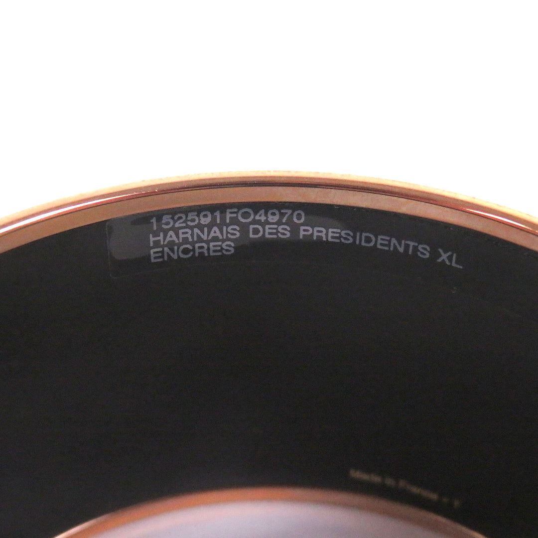 Pristine HERMES Bangle HARNAIS DES PRESIDENTS XL ENCRES Emile Blue gray