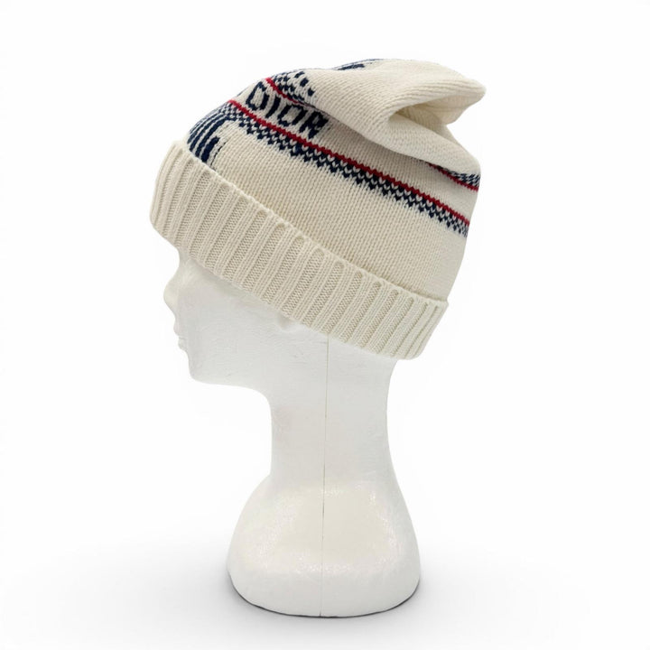 Excellent Christian Dior Knit cap Dior Alpes Star logo hat Women 15DAL715I175