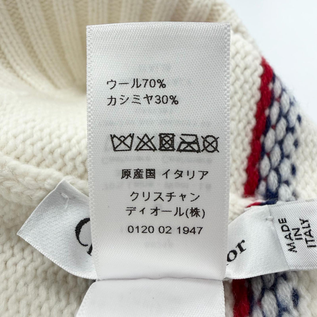 Excellent Christian Dior Knit cap Dior Alpes Star logo hat Women 15DAL715I175