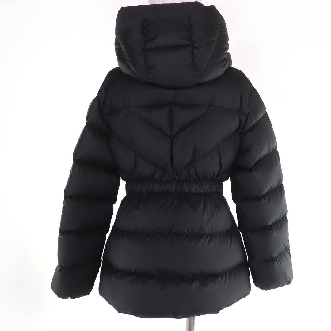 Excellent MONCLER Down jacket Includes logo patch, hood and belt black 2 BROSSE