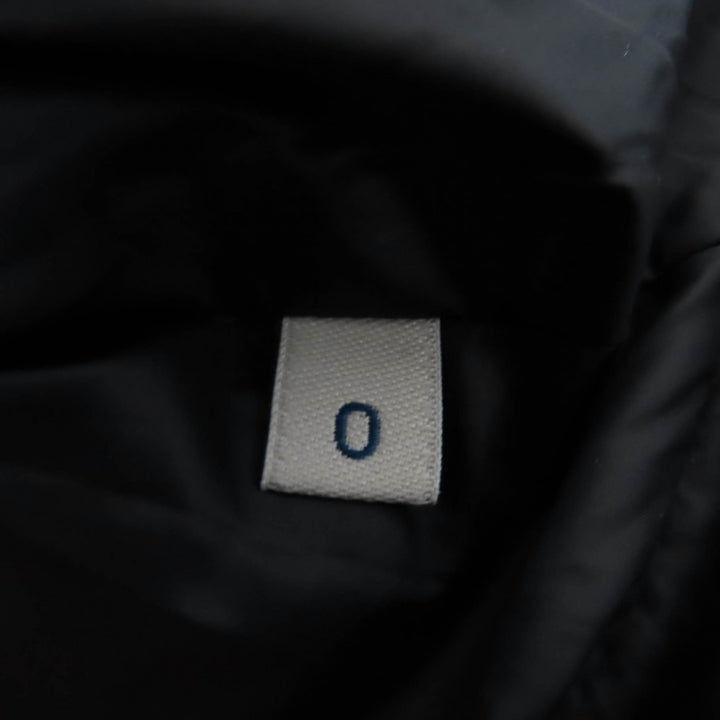 Excellent MONCLER down coat HERMINE Logo patch and hood black Nylon Women 0