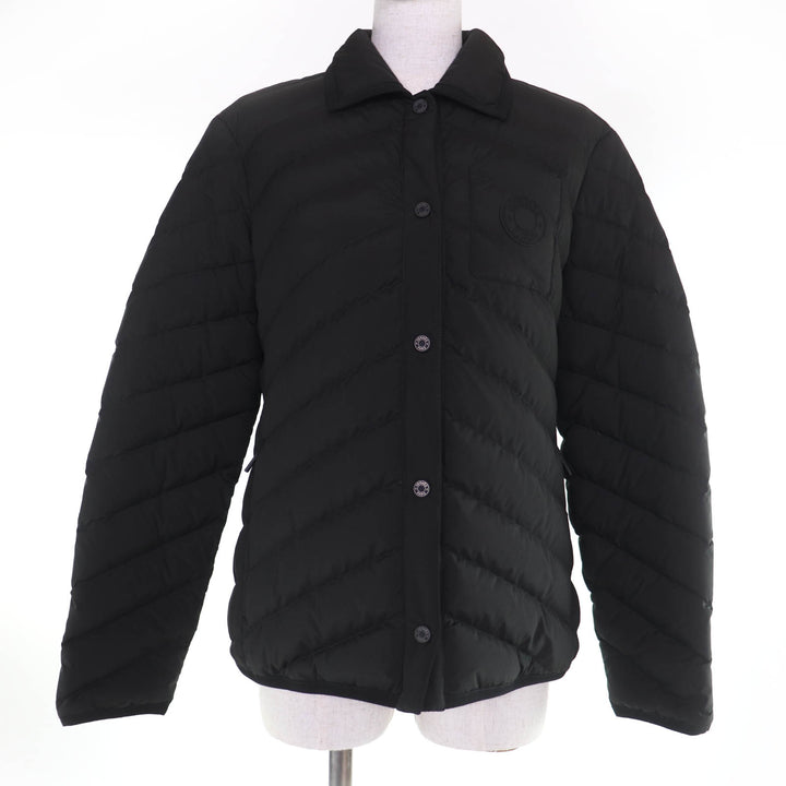 Excellent HERMES Down jacket Serie button black polyester Women 40 4H0168DR