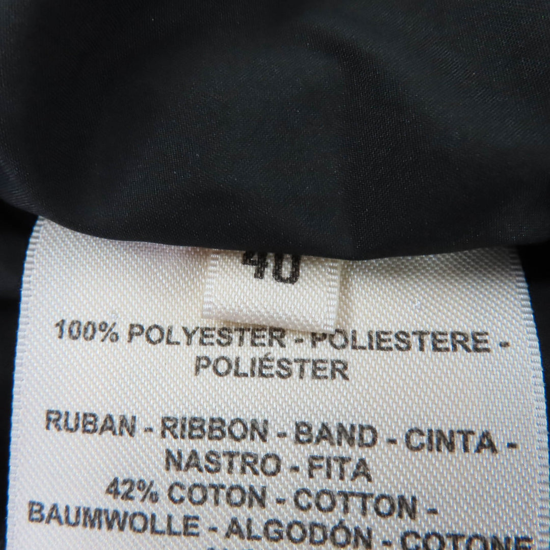 Excellent HERMES Down jacket Serie button black polyester Women 40 4H0168DR