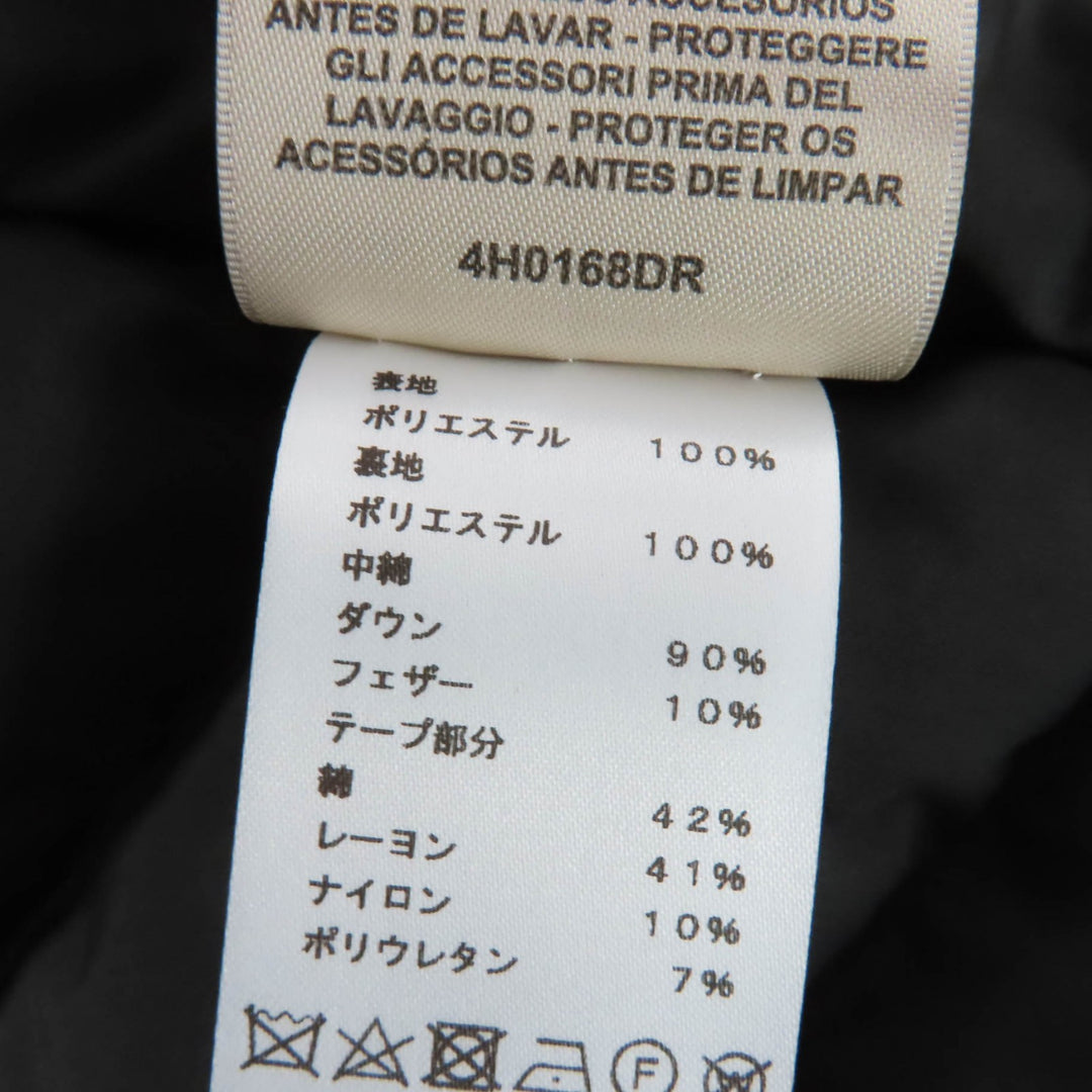Excellent HERMES Down jacket Serie button black polyester Women 40 4H0168DR