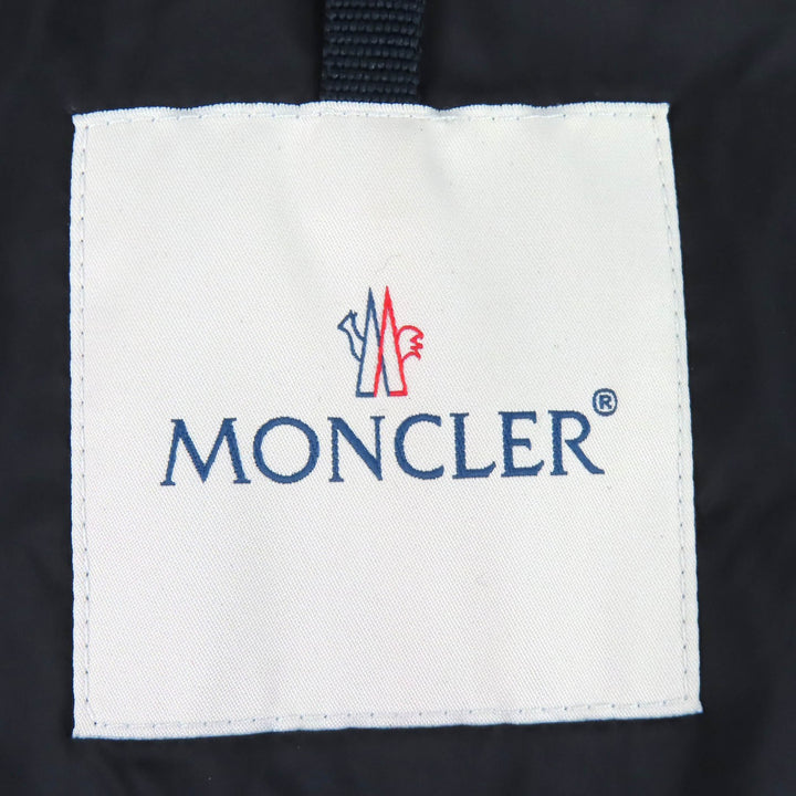 Great MONCLER Down jacket RYAN Leather logo patch, wool switching, hoodeｄ 3