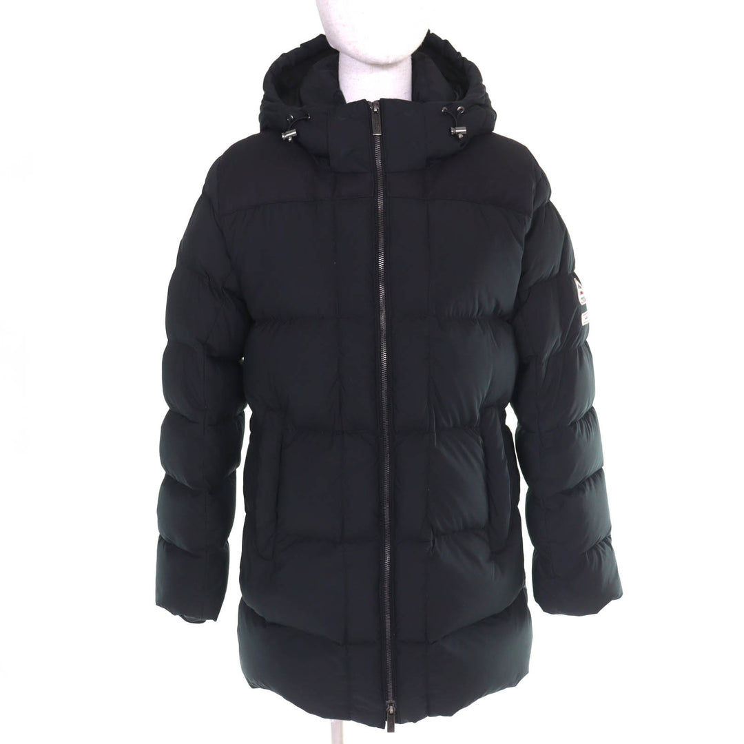 Great PYRENEX Agnes b down coat AGNES Logo patch Hooded black polyester Women 34
