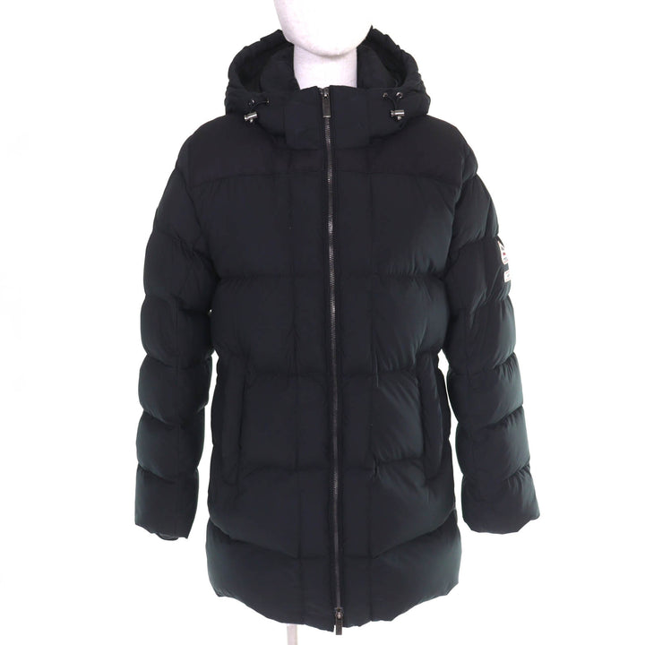 Great PYRENEX Agnes b down coat AGNES Logo patch Hooded black polyester Women 34