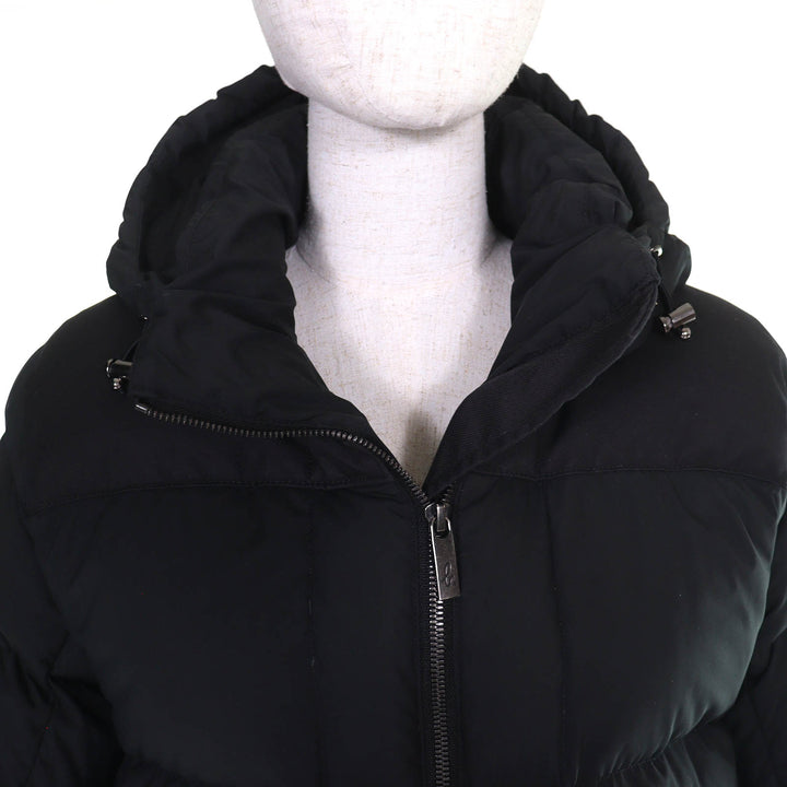 Great PYRENEX Agnes b down coat AGNES Logo patch Hooded black polyester Women 34