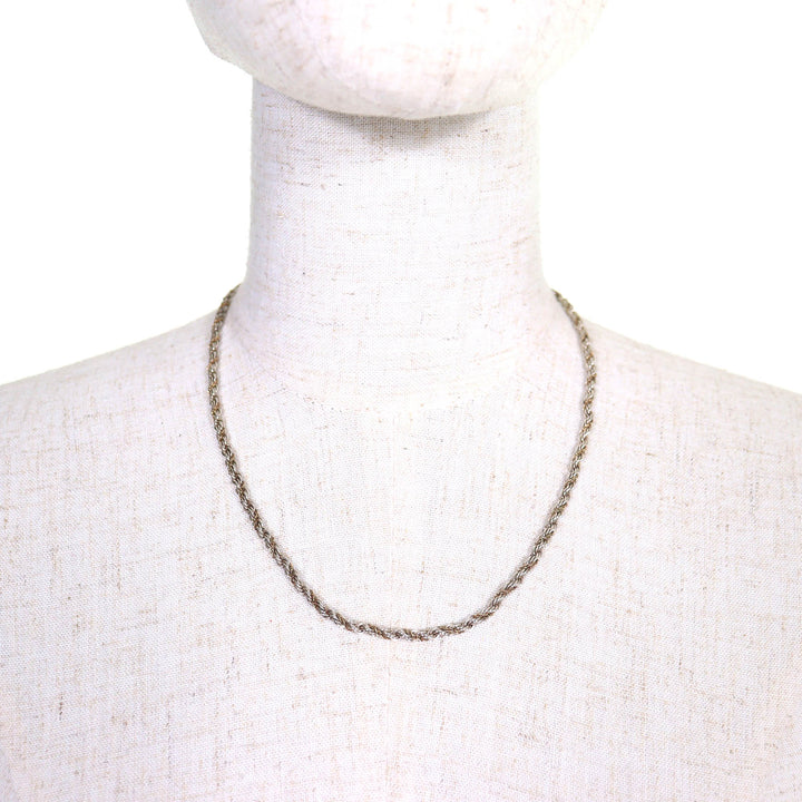 Great TIFFANY&Co. Necklace Twist Combo Silver 925 Women