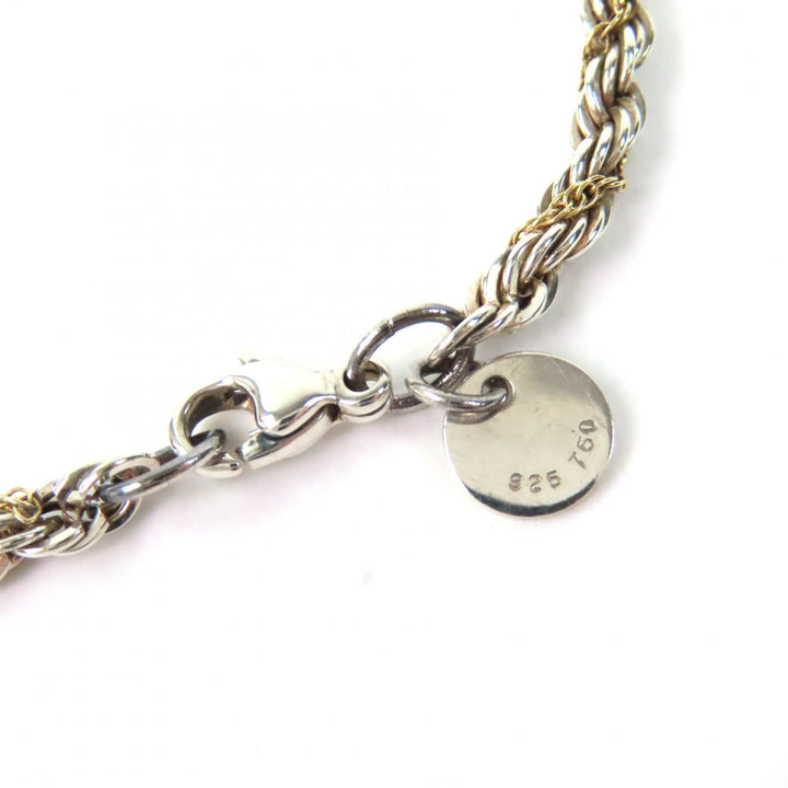 Great TIFFANY&Co. Necklace Twist Combo Silver 925 Women