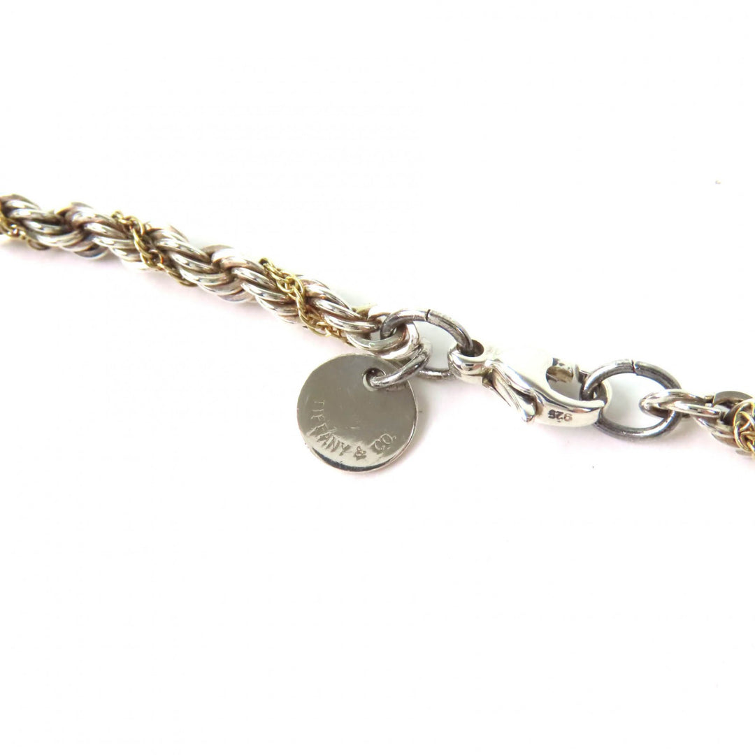 Great TIFFANY&Co. Necklace Twist Combo Silver 925 Women