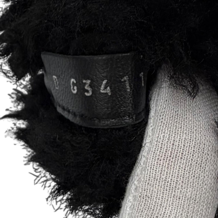 Great CHANEL short boots COCO Mark Chain Decoration Sheepskin Mouton 35 G34113