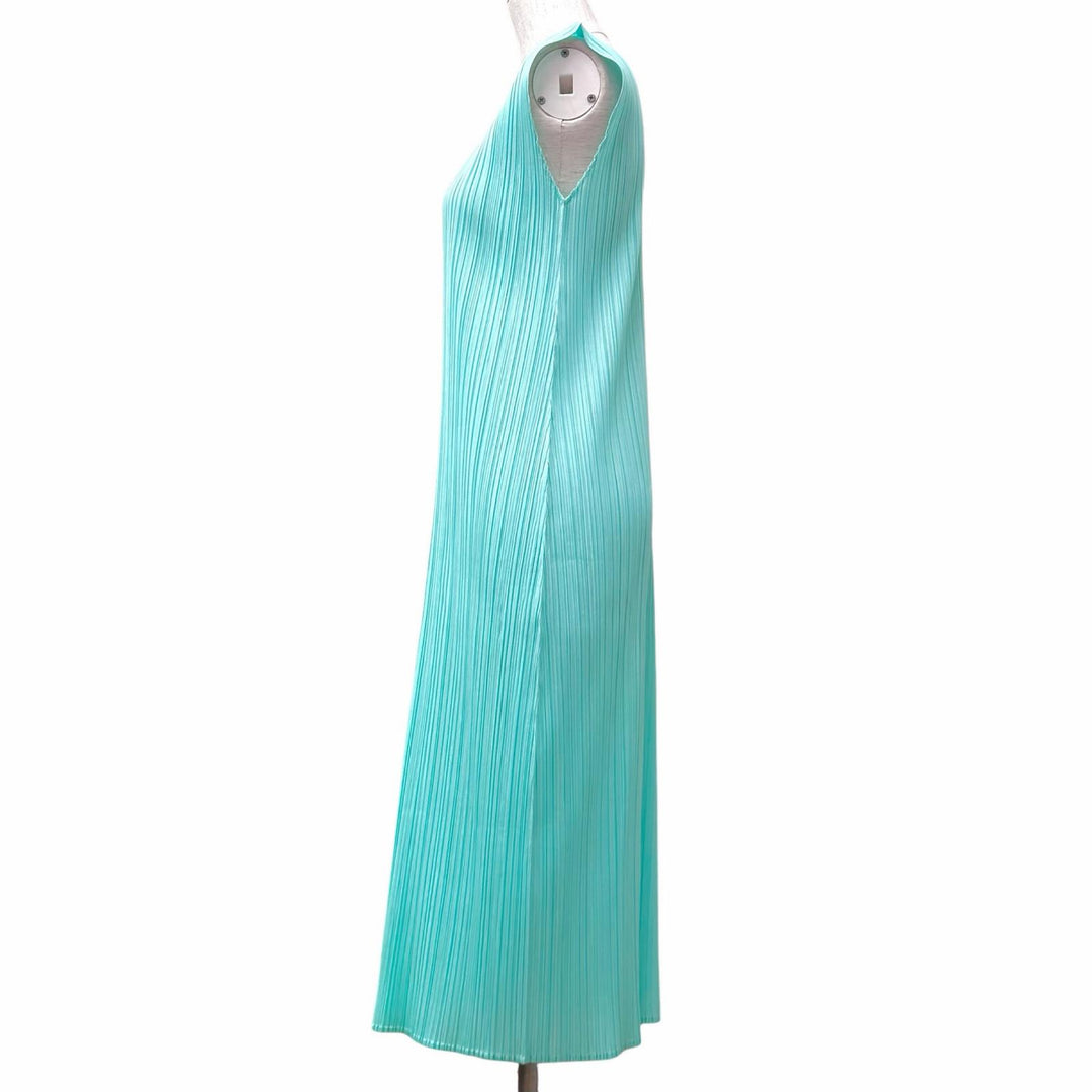 Excellent PLEATS PLEASE one piece Blue polyester Women 3 PP51JH145