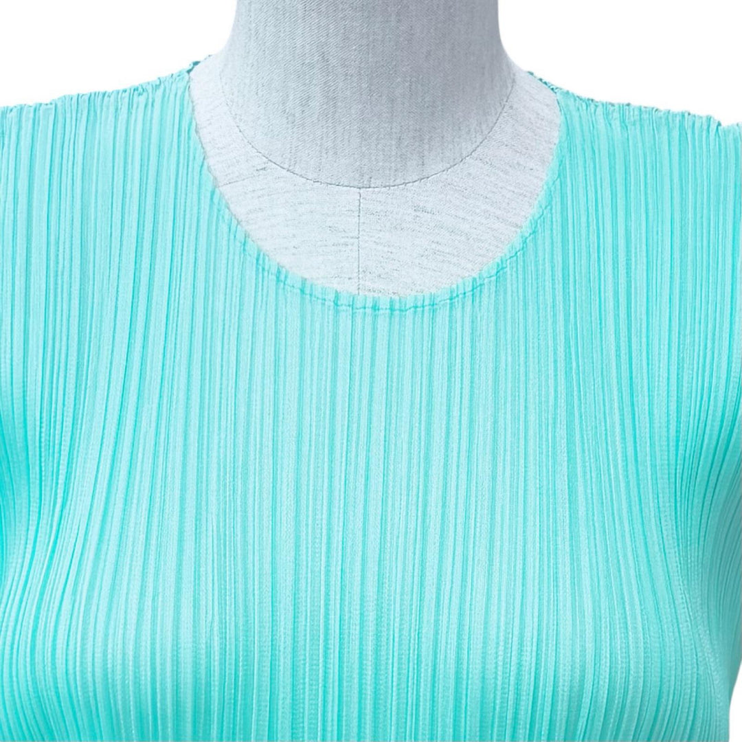 Excellent PLEATS PLEASE one piece Blue polyester Women 3 PP51JH145