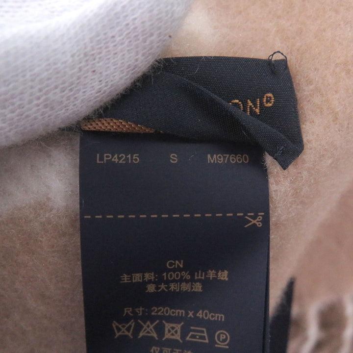 Excellent LOUIS VUITTON Scarf Reykjavik Cloud Scarf beige cashmere M97660