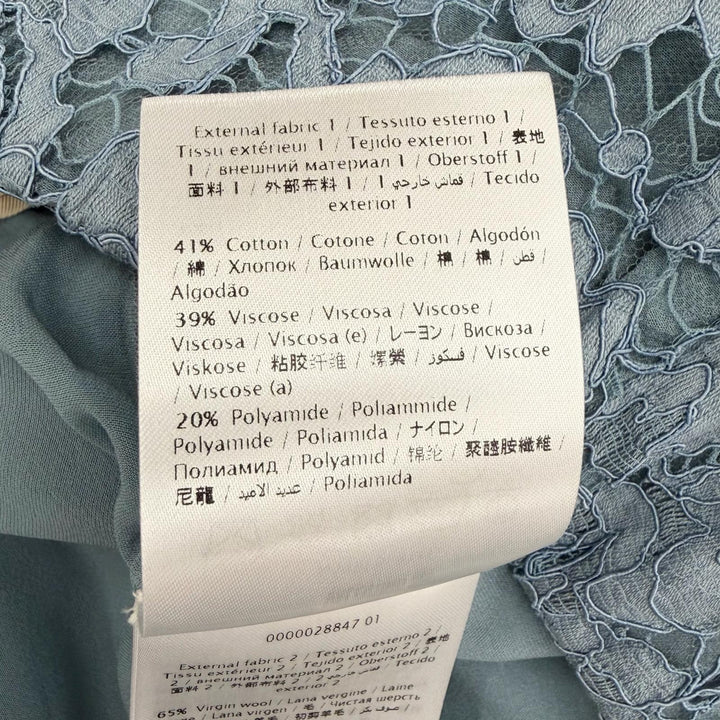 Pristine VALENTINO Shorts Rockstud all-over lace design Lightblue 38 NB2RF0L61EC