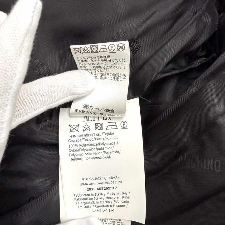Pristine MOSCHINO COUTURE! Down jacket black Nylon Women 38 KK7235116