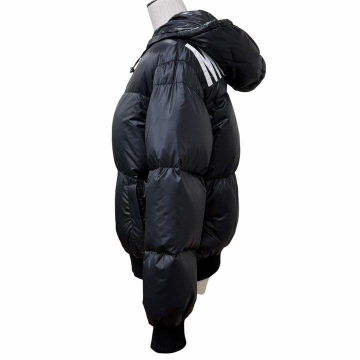 Pristine MOSCHINO COUTURE! Down jacket black Nylon Women 38 KK7235116