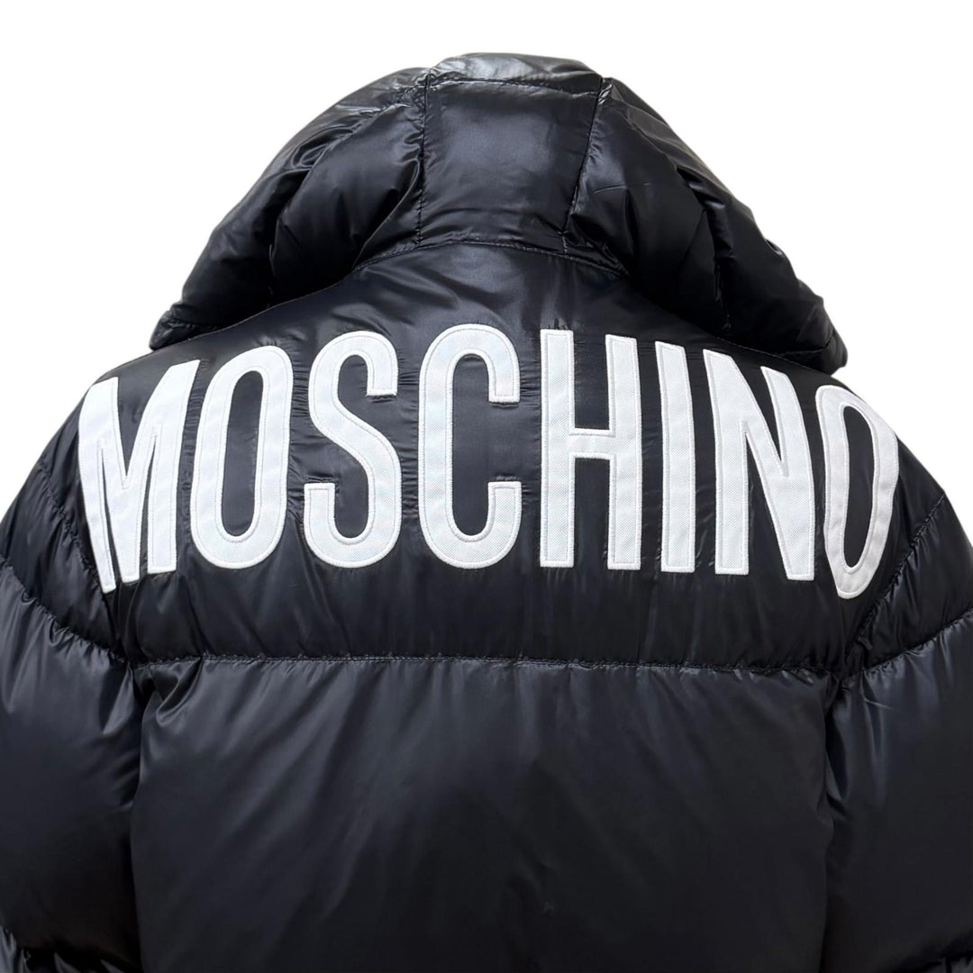Pristine MOSCHINO COUTURE! Down jacket black Nylon Women 38 KK7235116