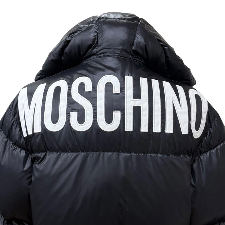 Pristine MOSCHINO COUTURE! Down jacket black Nylon Women 38 KK7235116